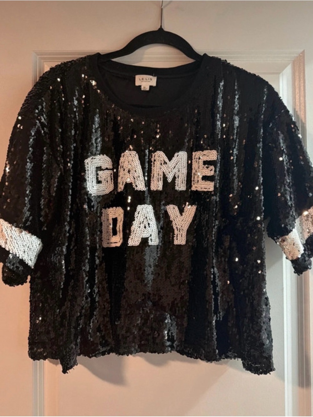 “Game Day” sequin top